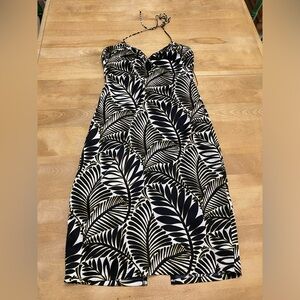 Christian Lacroix Dress Women’s Size XS Printed Low Back Halter Cutout